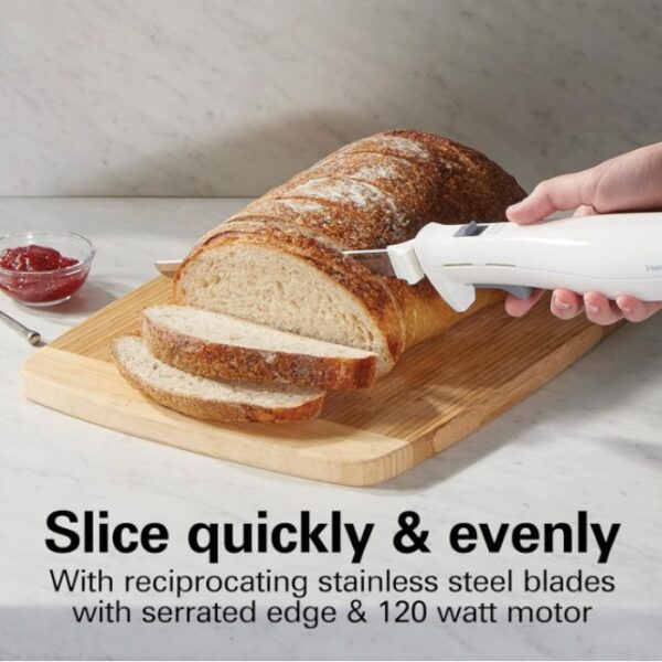 Beach White Electric Knife & Fork Set - Image 3