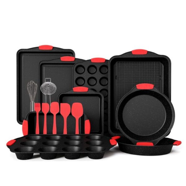 18-Piece Nonstick Carbon Steel Baking Pans Set