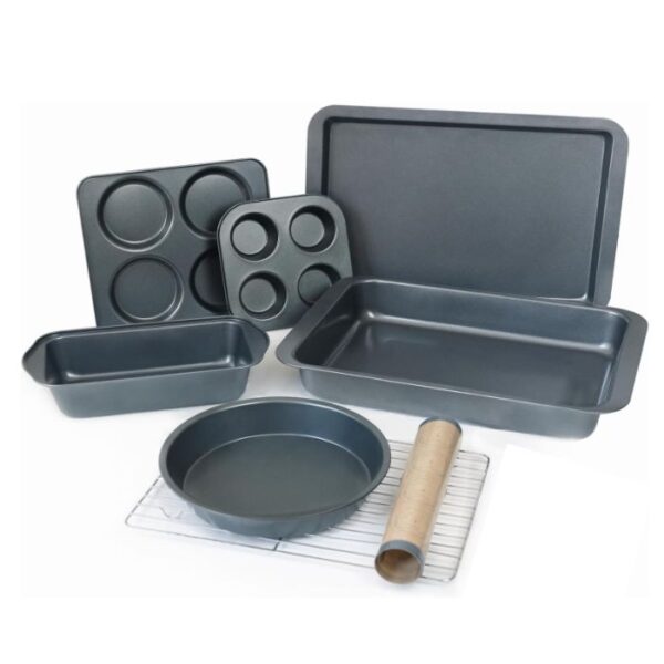8-Piece Baking Pans Set with Rack