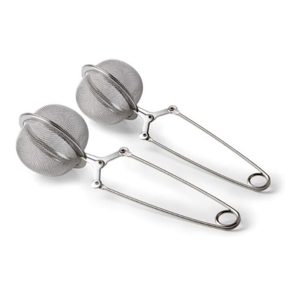 2 Pack Stainless Steel Strainer Metal Handle Tea Infuser