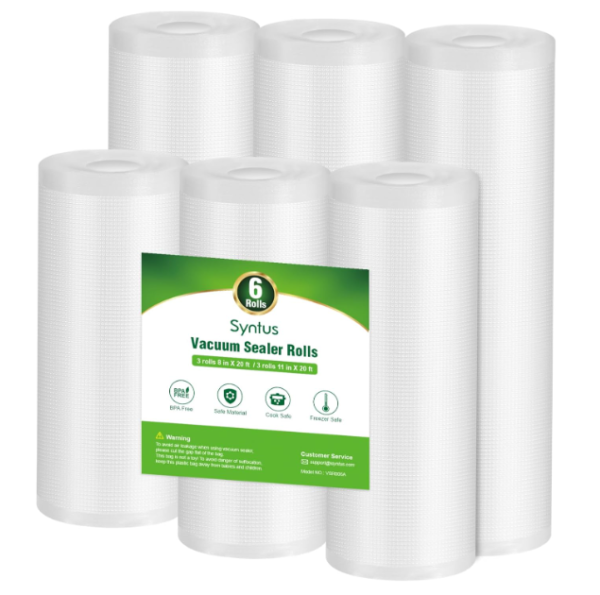 Vacuum Sealer Bags, 6 Pack 3 Rolls Commercial Grade