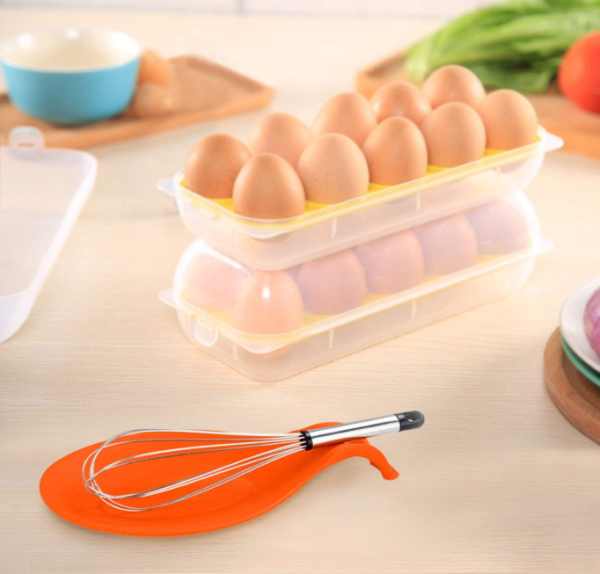 Kitchen Silicone Ladle Colorful Spatula Heat Rest, 6 Pcs - Image 2