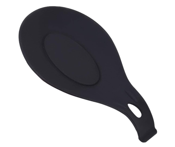 Black Silicone Ladle Holder Large Spoon Rest