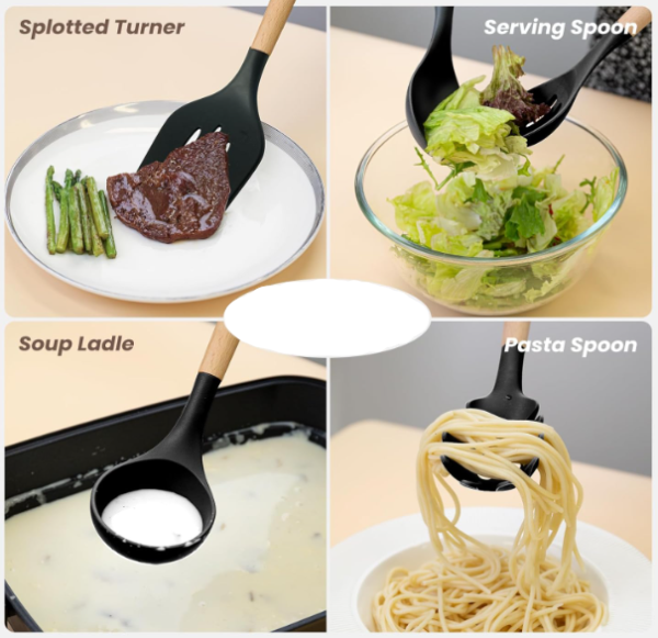 23 PCS Kitchen Cooking Silicon Utensils Set - Image 3