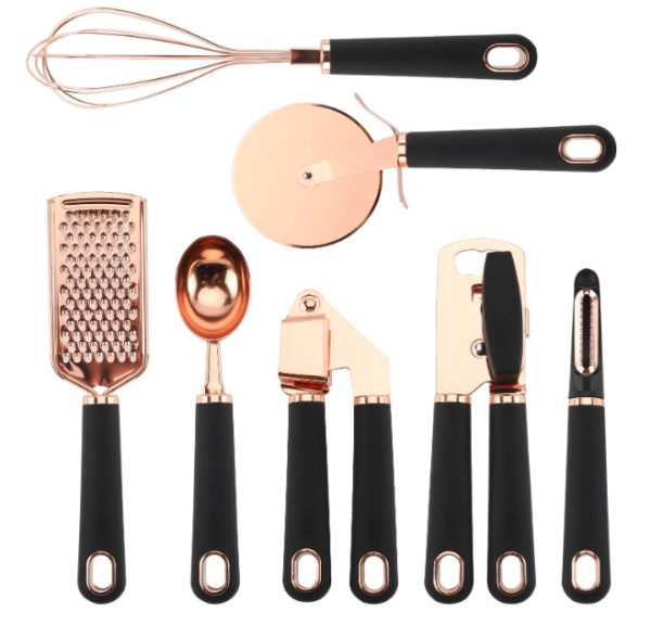 Cooking Gadget Stainless Steel Set with Soft Handles