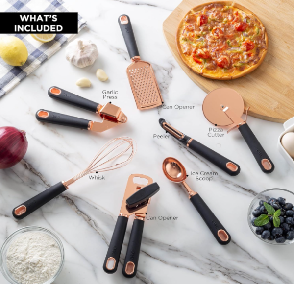 Cooking Gadget Stainless Steel Set with Soft Handles - Image 2
