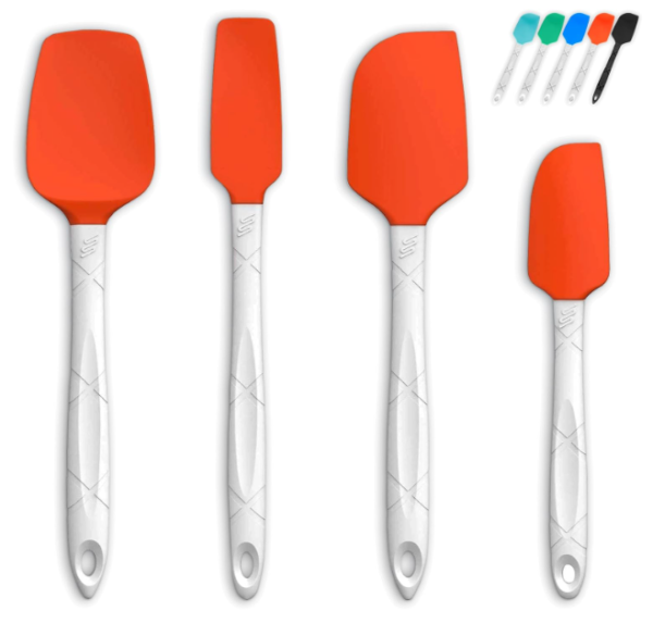 Dishwasher Safe 4 Piece Nonstick Rubber Spatulas