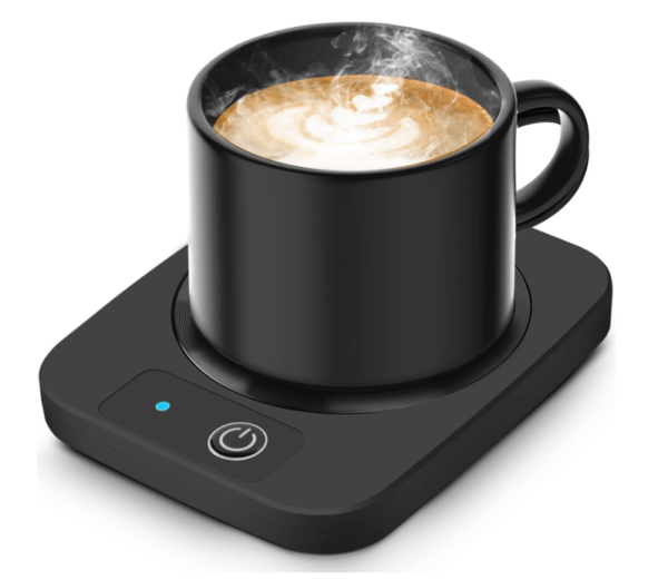Coffee Electric Mug Warmer with Aluminum Metal Panel